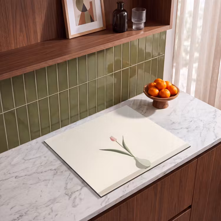 Protezione piano induzione - Tulipano - Vaso - Beige — 4