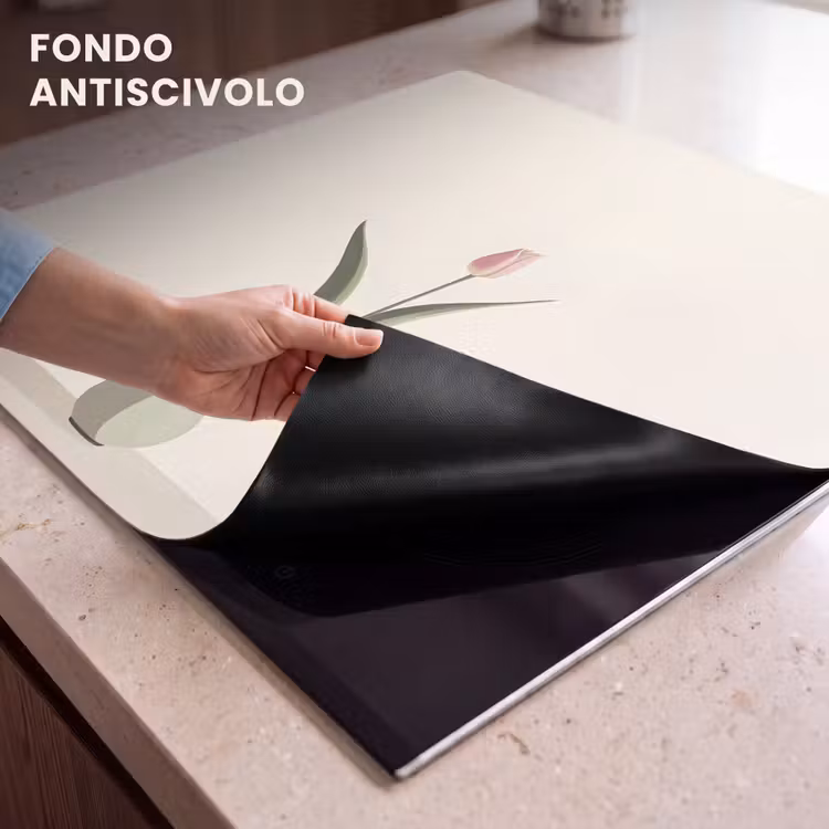 Protezione piano induzione - Tulipano - Vaso - Beige — 6