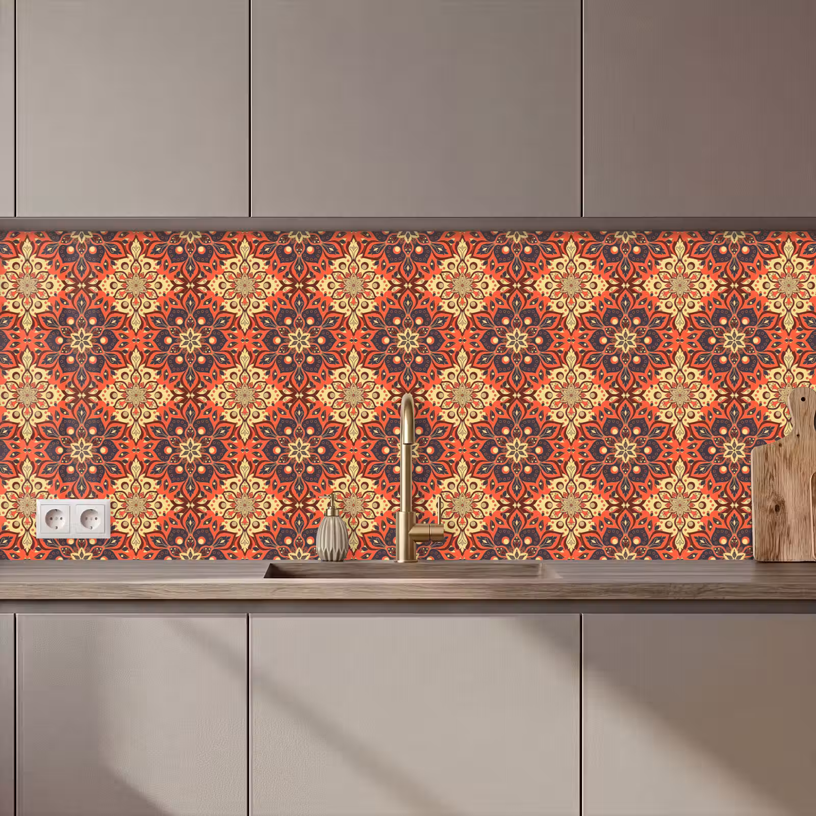 Schienale cucina - Mandala - Fiori - Boho - Modelli — 1