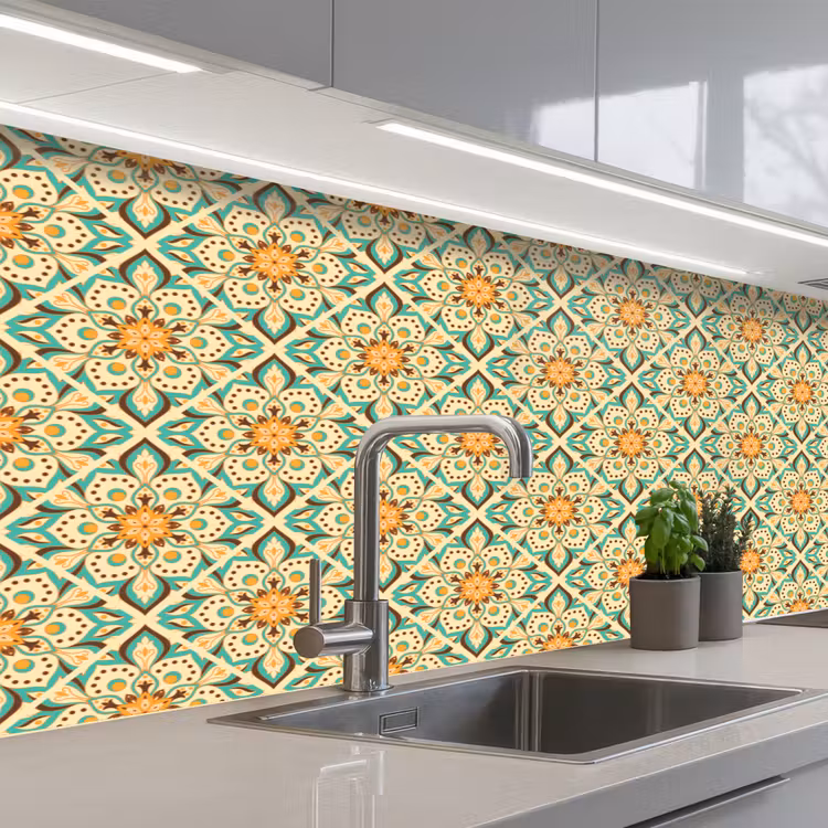 Schienale cucina - Boho - Modelli - Mandala - Fiori — 2