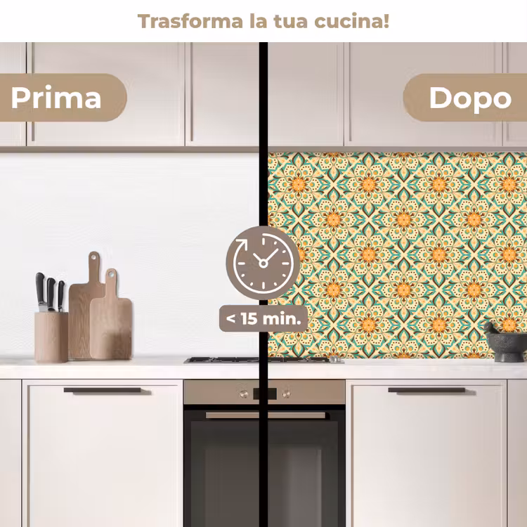 Schienale cucina - Boho - Modelli - Mandala - Fiori — 3