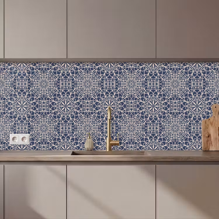Schienale cucina - Mandala - Blu - Modelli — 1