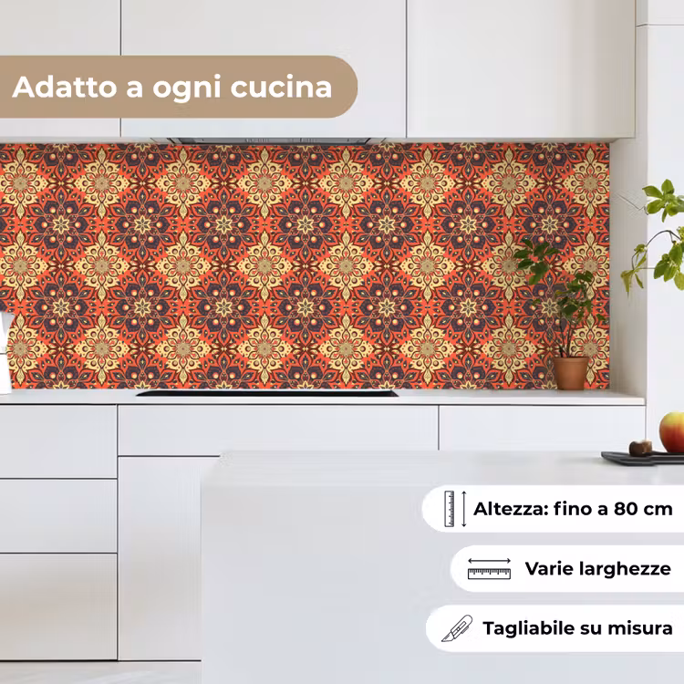 Schienale cucina - Mandala - Fiori - Boho - Modelli — 7