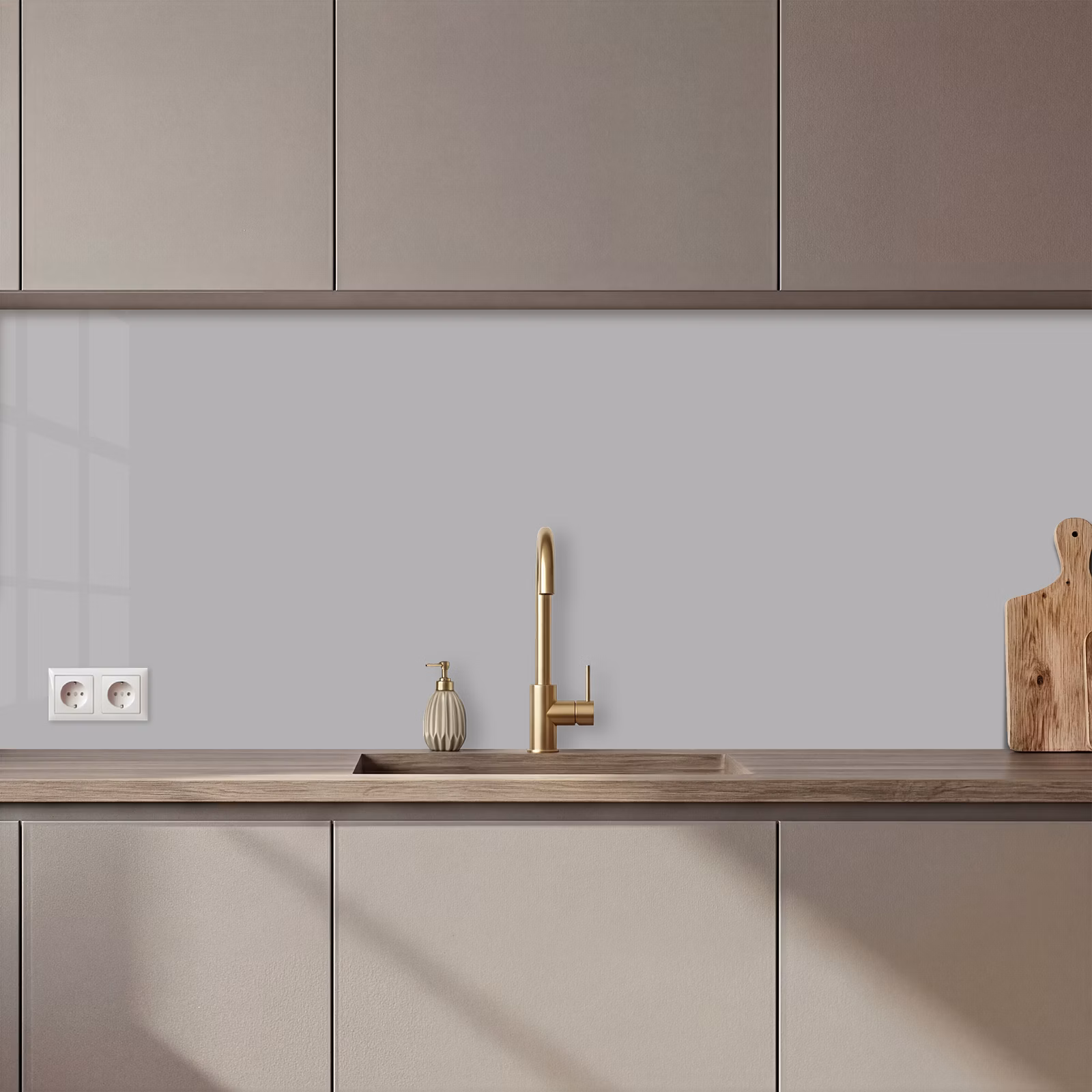 Schienale cucina - Grigio - Stampa a tinta unita — 1