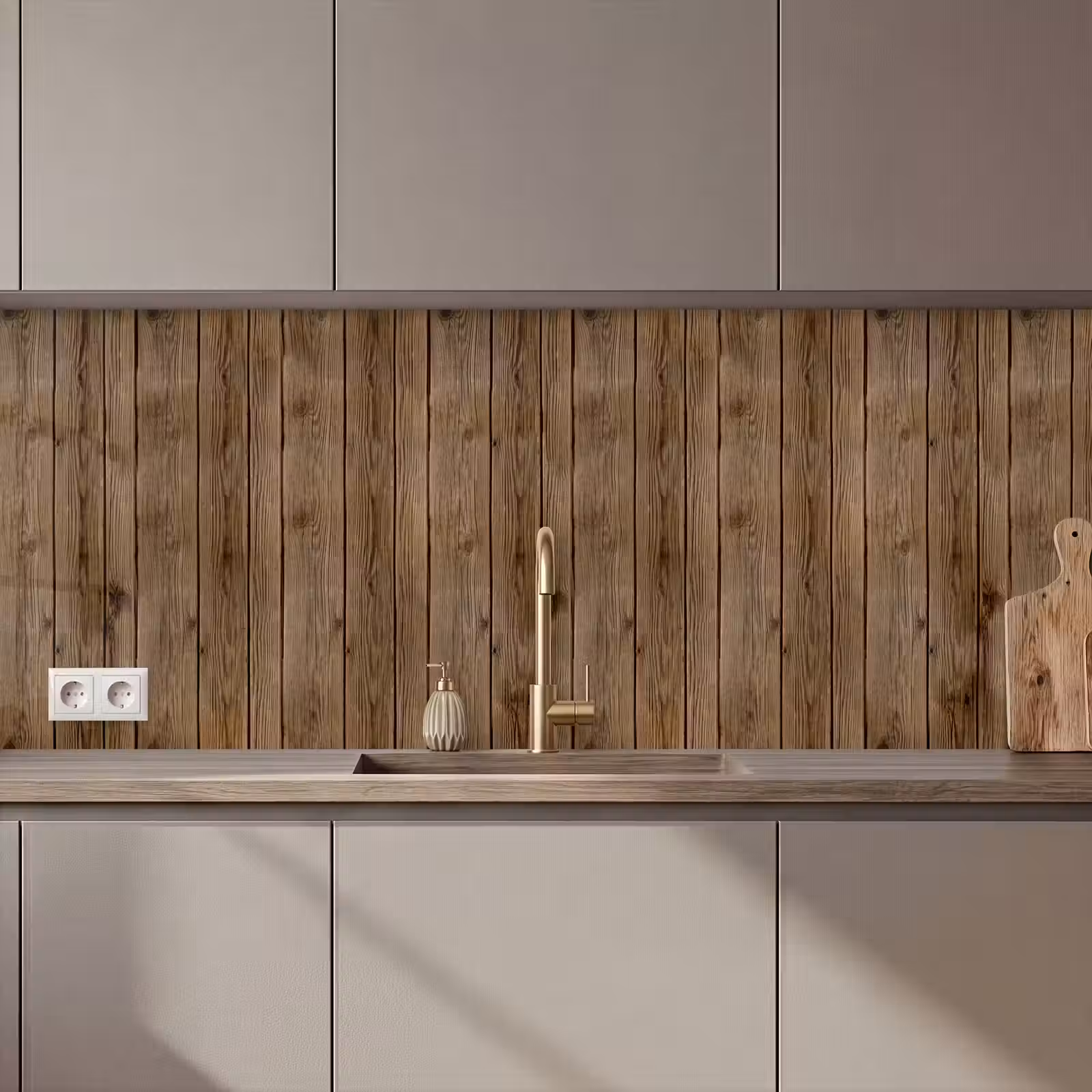 Schienale cucina - Legno - Natura - Modelli — 1