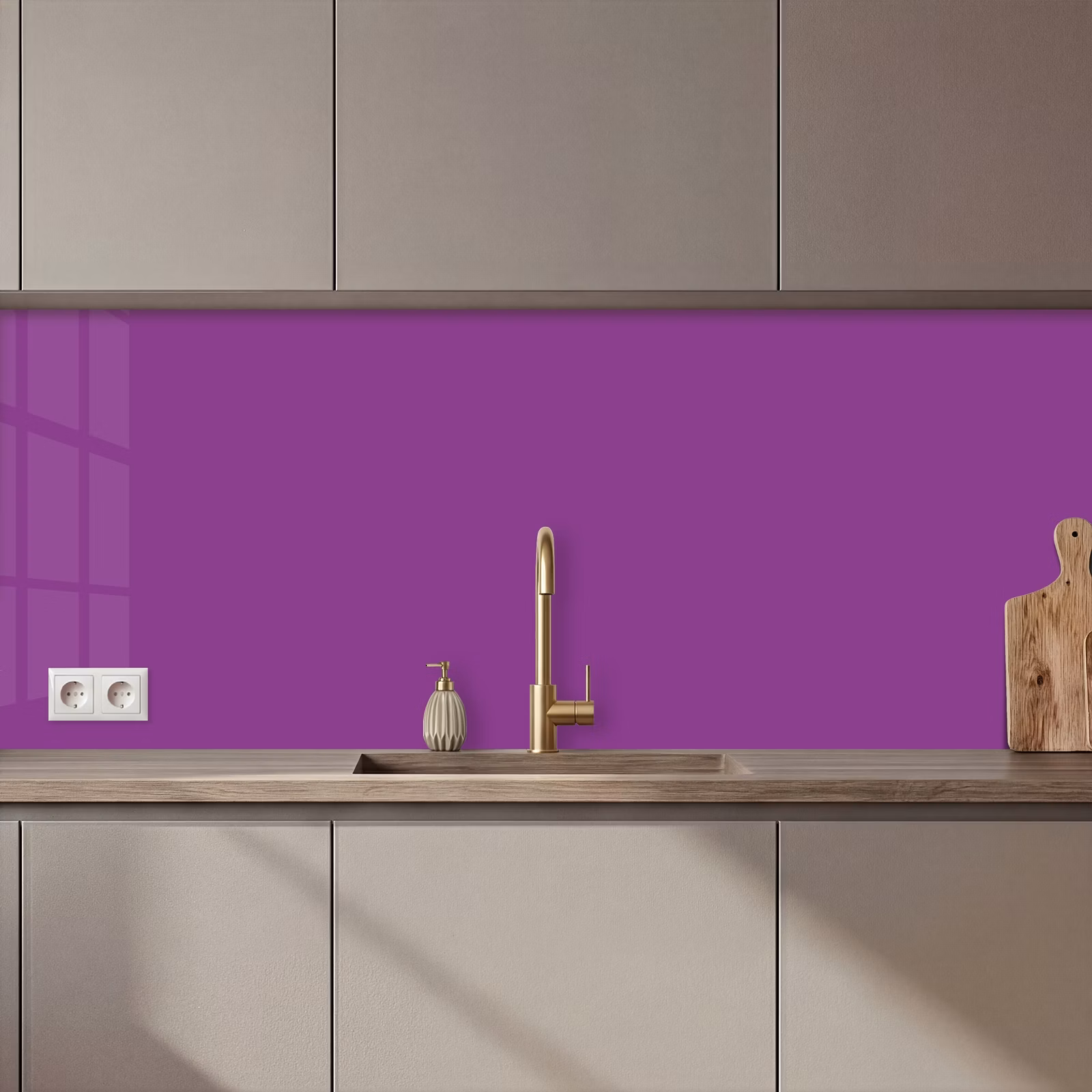 Schienale cucina - Viola - Colori - Tinta unita — 1