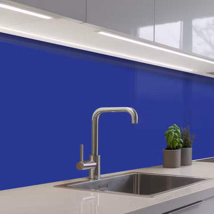 Schienale cucina - Blu - Tinta unita - Blu scuro — 2