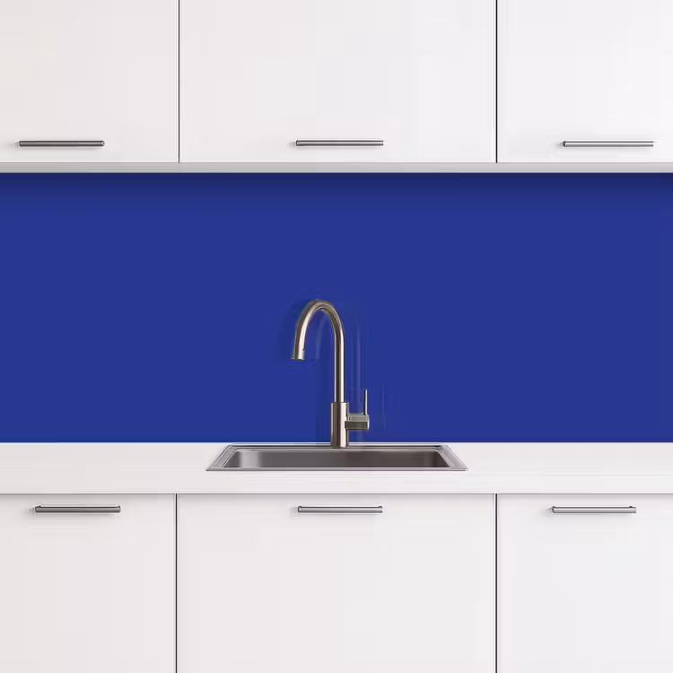 Schienale cucina - Blu - Tinta unita - Blu scuro — 4
