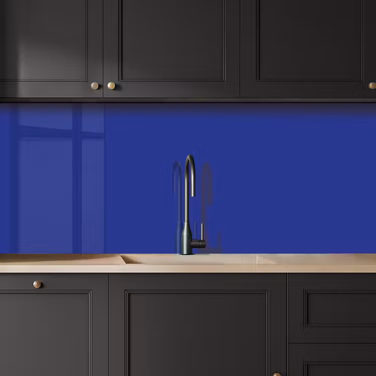 Schienale cucina - Blu - Tinta unita - Blu scuro — 6