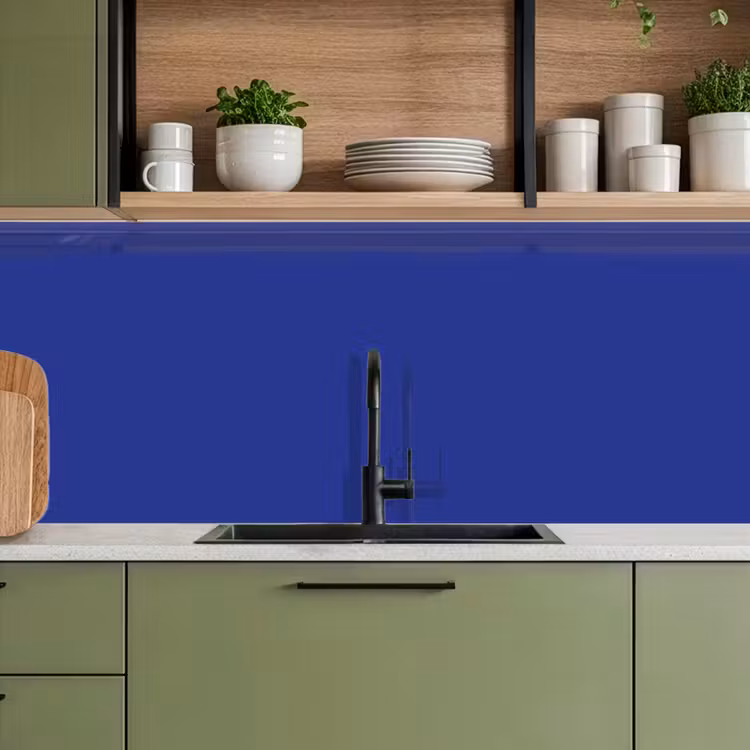 Schienale cucina - Blu - Tinta unita - Blu scuro — 8