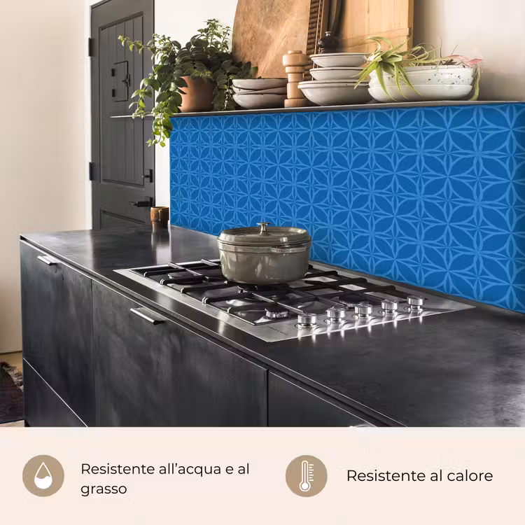 Schienale cucina - Bussola - Blu - Modelli — 5