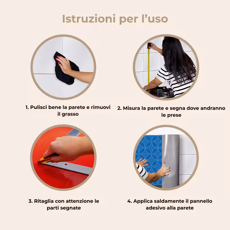Schienale cucina - Bussola - Blu - Modelli — 9