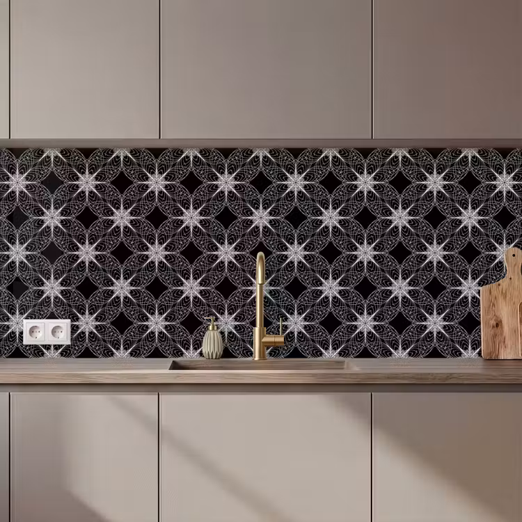 Schienale cucina - Bussola - Modelli - Bianco e nero — 1