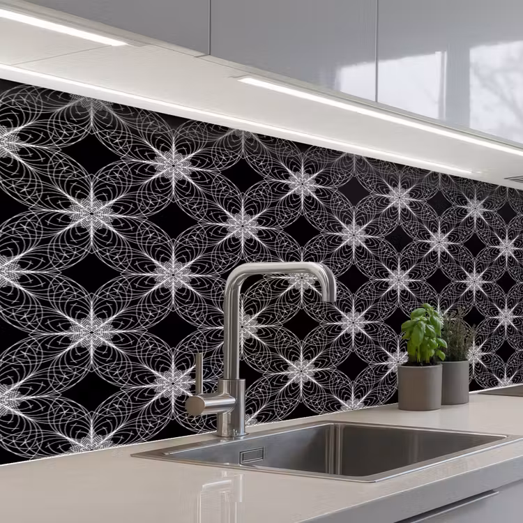 Schienale cucina - Bussola - Modelli - Bianco e nero — 2