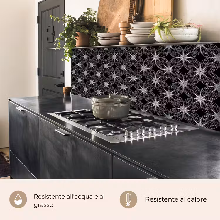 Schienale cucina - Bussola - Modelli - Bianco e nero — 5
