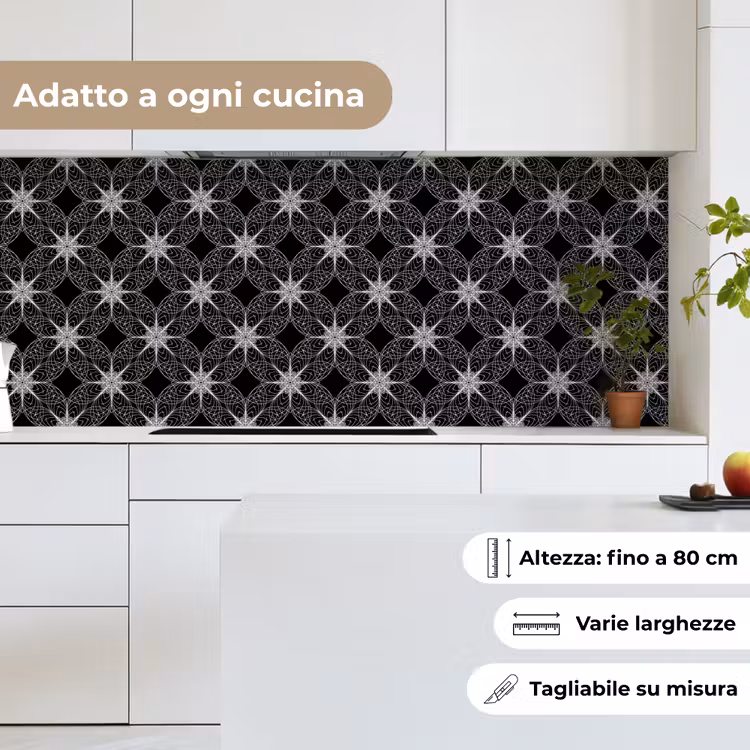 Schienale cucina - Bussola - Modelli - Bianco e nero — 7