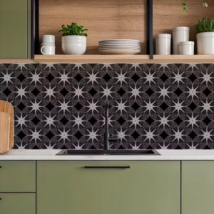 Schienale cucina - Bussola - Modelli - Bianco e nero — 8