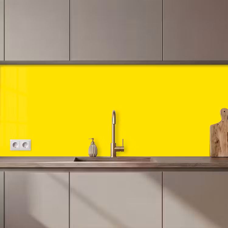 Schienale cucina - Giallo - Limone - Neon - Colori — 1