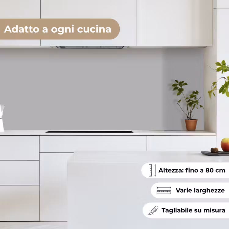 Schienale cucina - Grigio - Stampa a tinta unita — 7