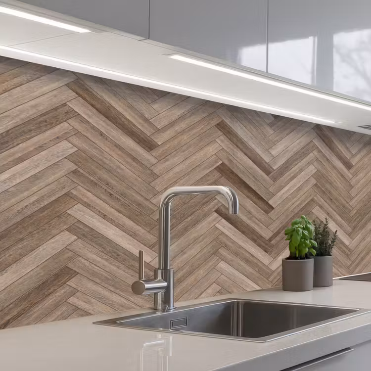 Schienale cucina - Modelli - Legno - Marrone — 2