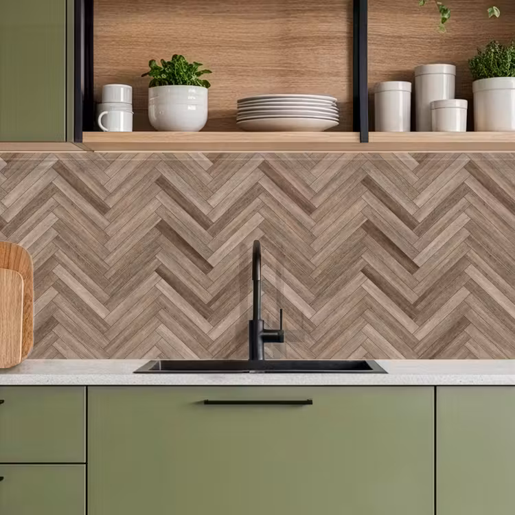 Schienale cucina - Modelli - Legno - Marrone — 8