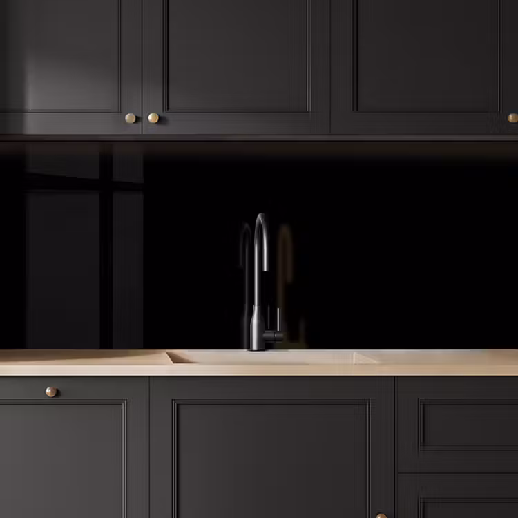 Schienale cucina - Nero - Tinta unita — 6