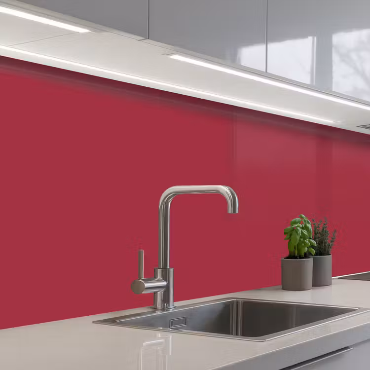Schienale cucina - Rosso - Tinta unita — 2