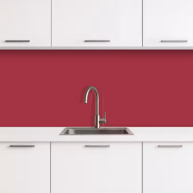 Schienale cucina - Rosso - Tinta unita — 4