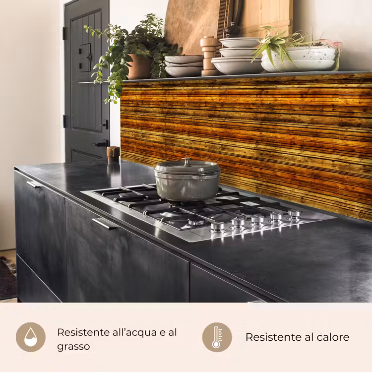 Schienale cucina - Vintage - Legno - Scaffali — 5