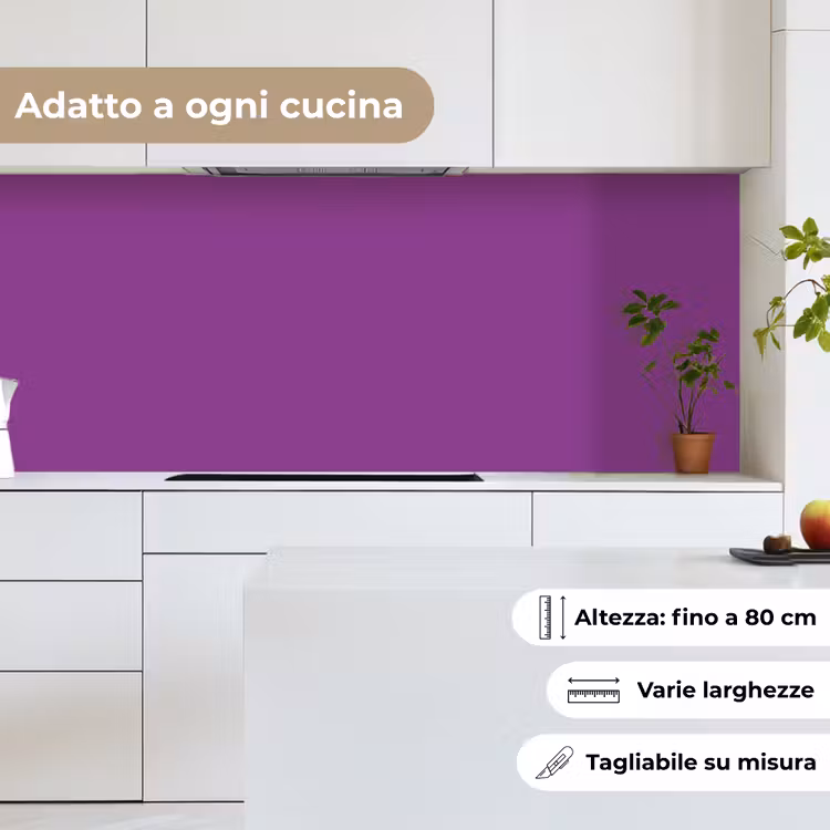 Schienale cucina - Viola - Colori - Tinta unita — 7