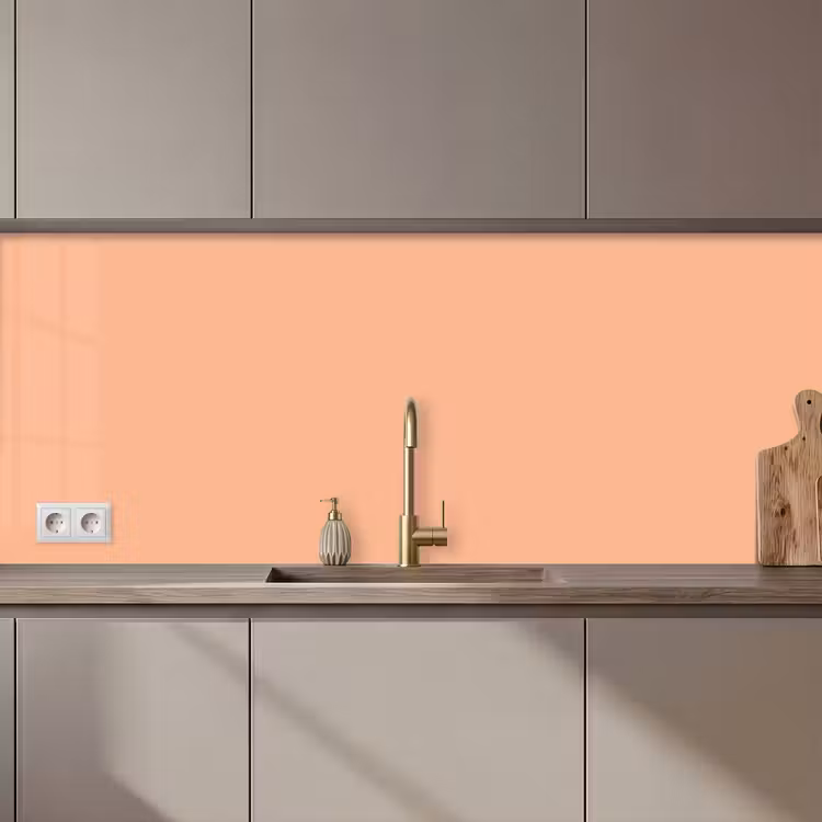 Schienale cucina - Albicocca - Rosa - Pastello - Tinta unita - Colore — 1