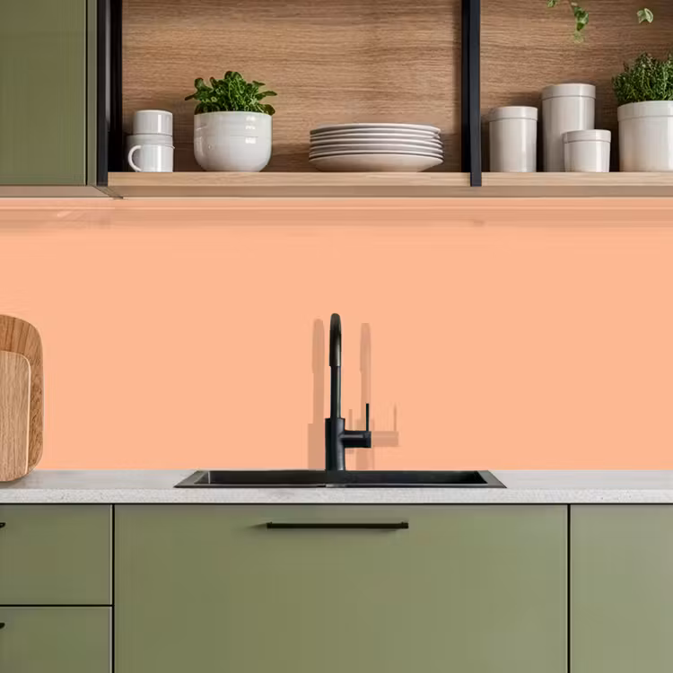 Schienale cucina - Albicocca - Rosa - Pastello - Tinta unita - Colore — 8