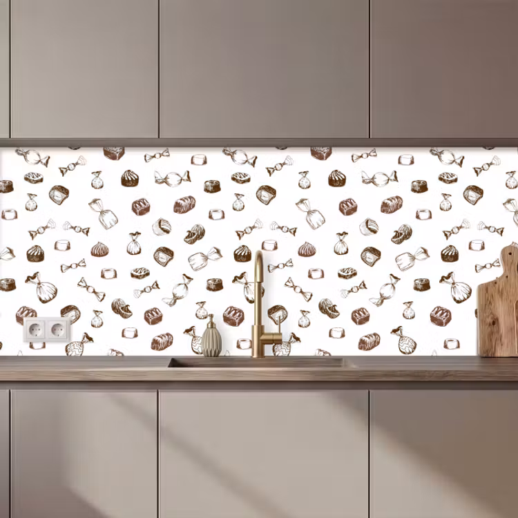 Schienale cucina - Caramelle - Vintage - Cioccolato - Design — 1