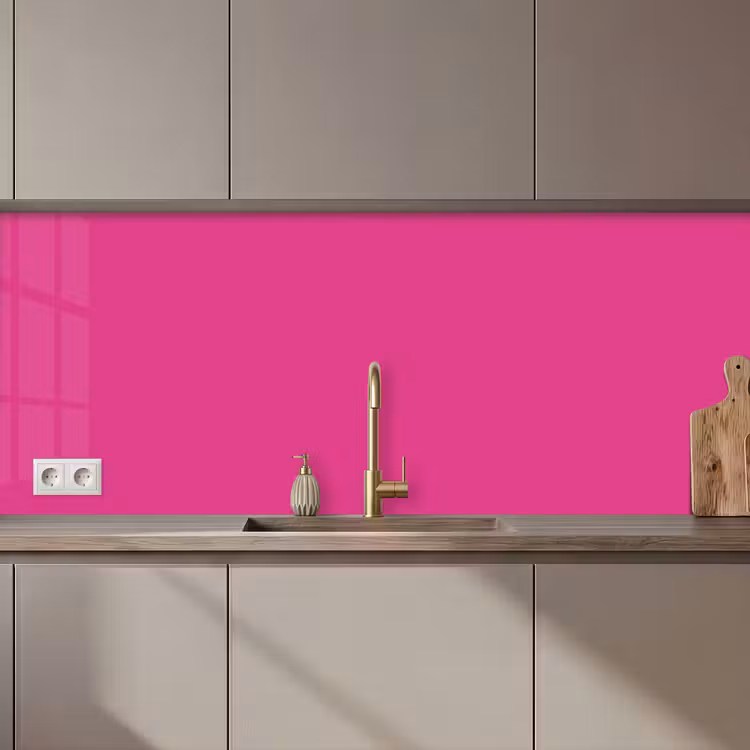 Schienale cucina - Fucsia - Neon - Colori — 1