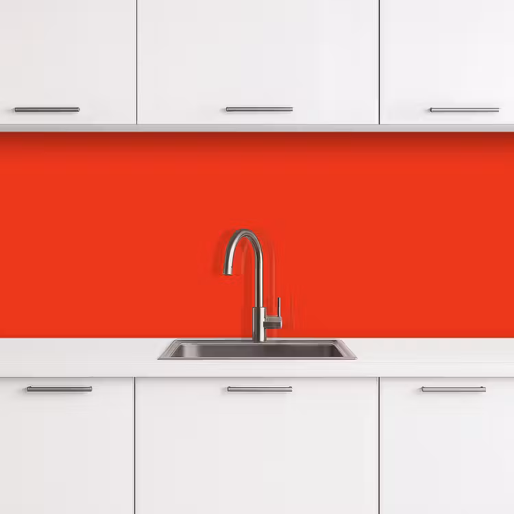 Schienale cucina - Rosso - Colore - Tinta unita — 4