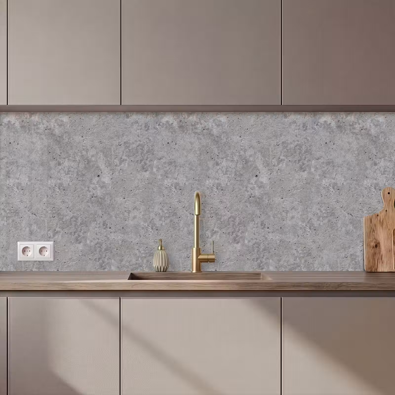 Schienale cucina - Modello - Cemento - Calcestruzzo — 1