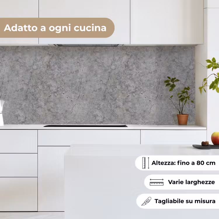 Schienale cucina - Calcestruzzo - Antico - Modelli — 7