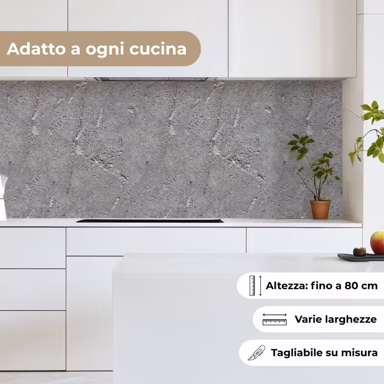 Schienale cucina - Calcestruzzo - Modelli - Pietra — 7
