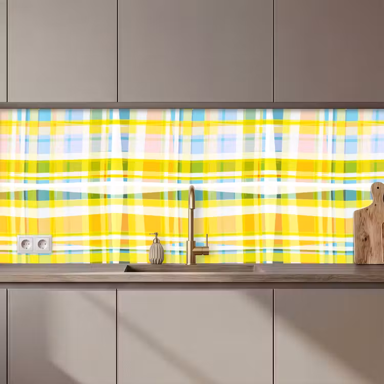 Schienale cucina - Giallo - Modello - Estate — 1