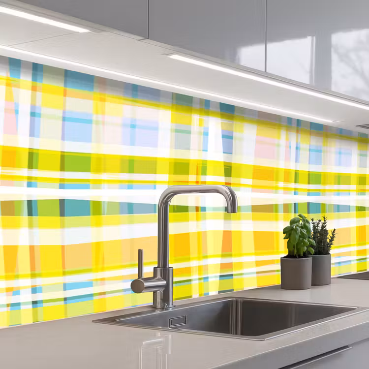 Schienale cucina - Giallo - Modello - Estate — 2
