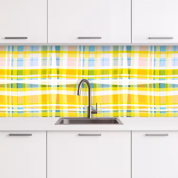Schienale cucina - Giallo - Modello - Estate — 4
