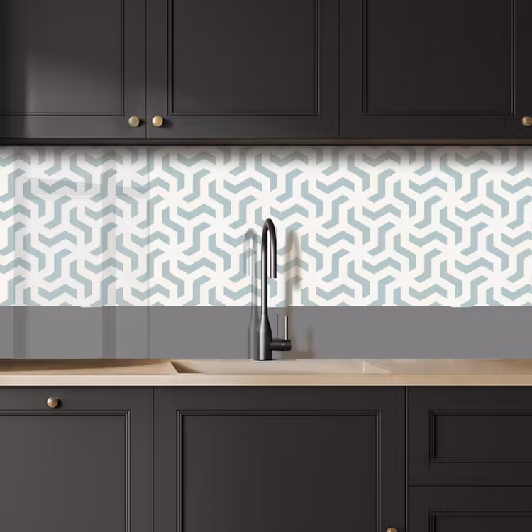 Schienale cucina - Modelli - Astratto - Verde - Geometria — 6