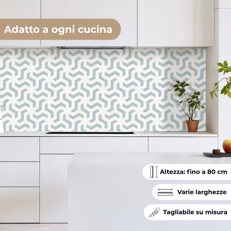 Schienale cucina - Modelli - Astratto - Verde - Geometria — 7