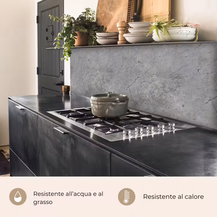 Schienale cucina - Modelli - Calcestruzzo - Vecchio — 5