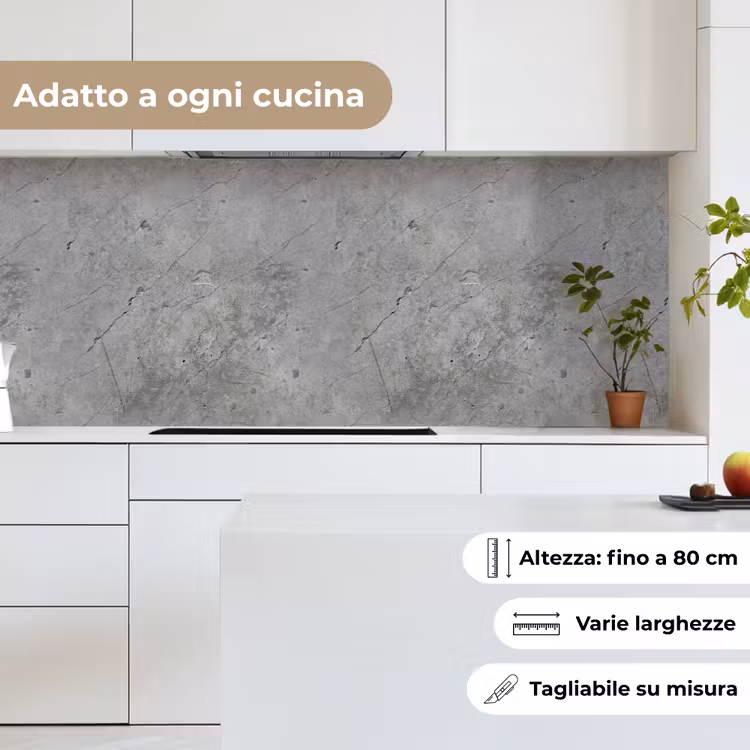 Schienale cucina - Modelli - Calcestruzzo - Vecchio — 7