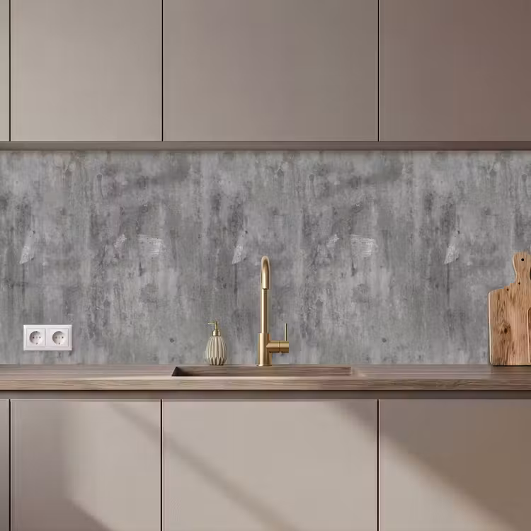 Schienale cucina - Ruggine - Calcestruzzo - Motivo — 1