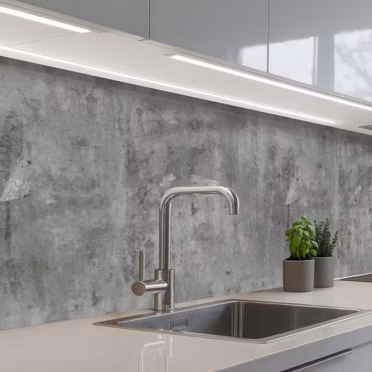 Schienale cucina - Ruggine - Calcestruzzo - Motivo — 2
