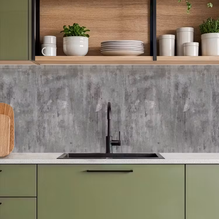 Schienale cucina - Ruggine - Calcestruzzo - Motivo — 8