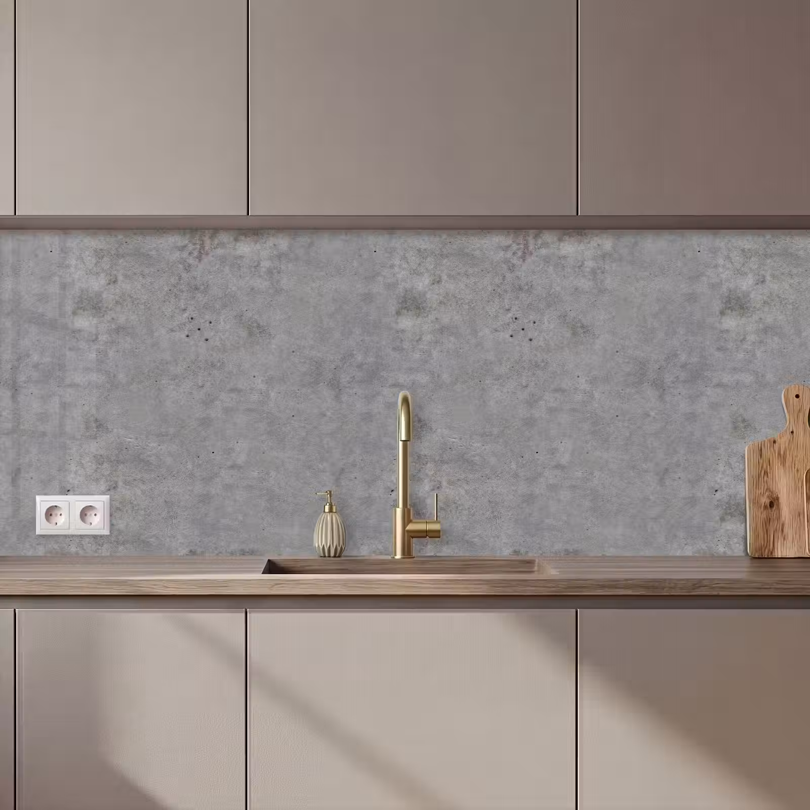 Schienale cucina - Calcestruzzo - Industriale - Modelli — 1