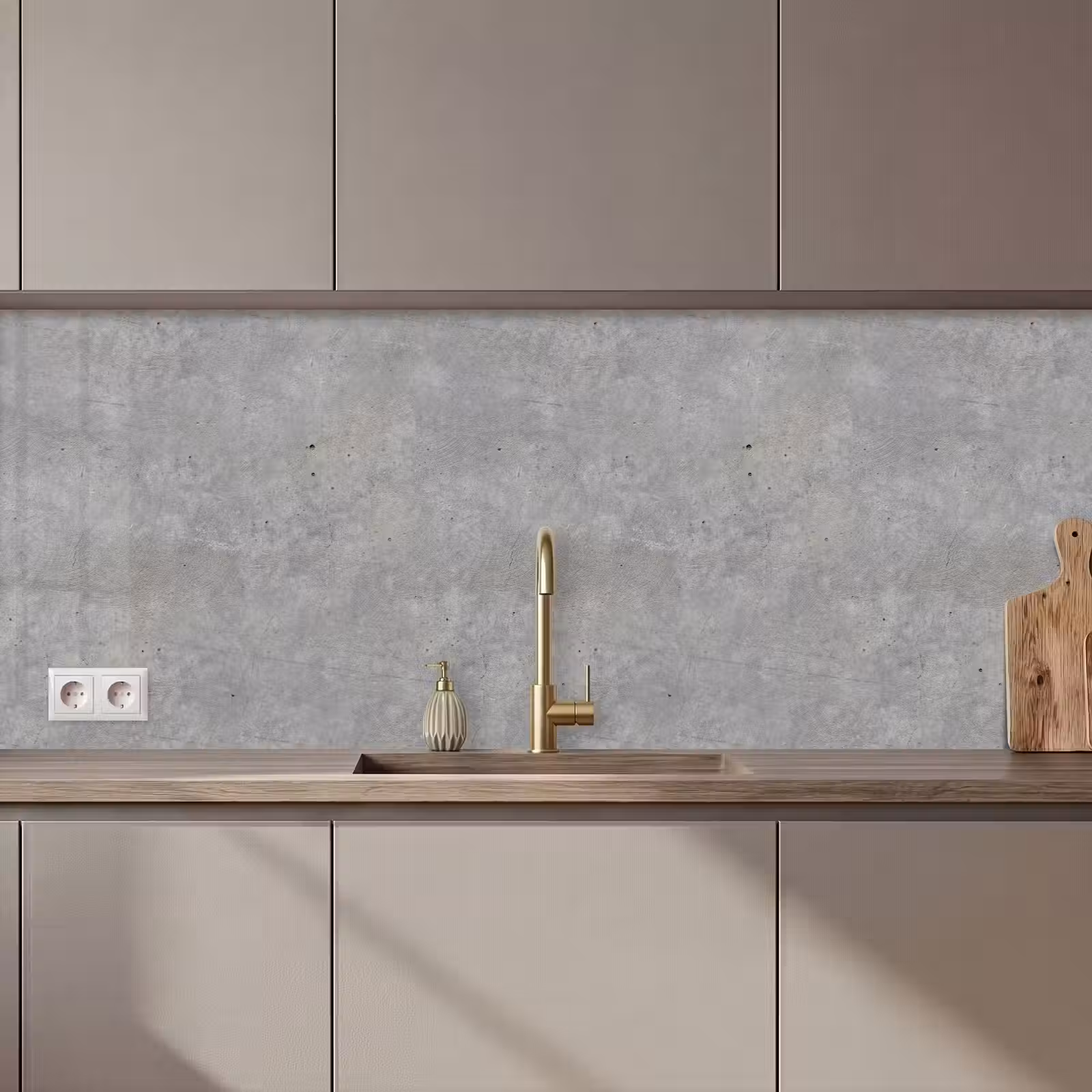 Schienale cucina - Calcestruzzo - Modelli - Industriale — 1